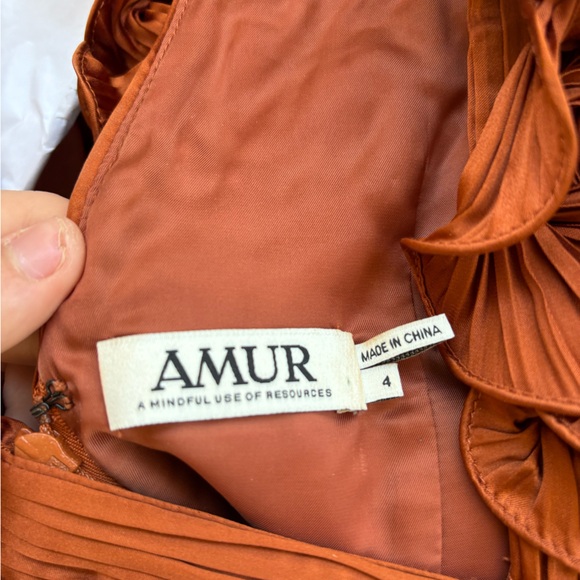AMUR Copper Ruffled Dress - Picture 4 of 4
